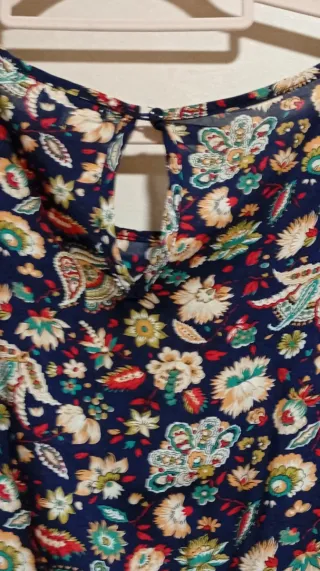 Vestido Springfield Talla 42 Estampado Floral