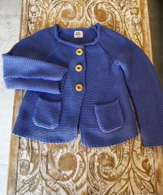Chaqueta Mini Boden Azul Punto