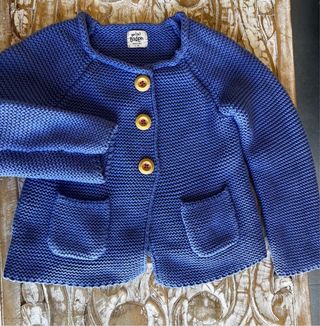 Chaqueta Mini Boden Azul Punto