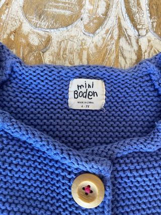 Chaqueta Mini Boden Azul Punto