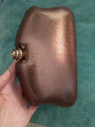 Bolso de fiesta Menbur marrón y dorado