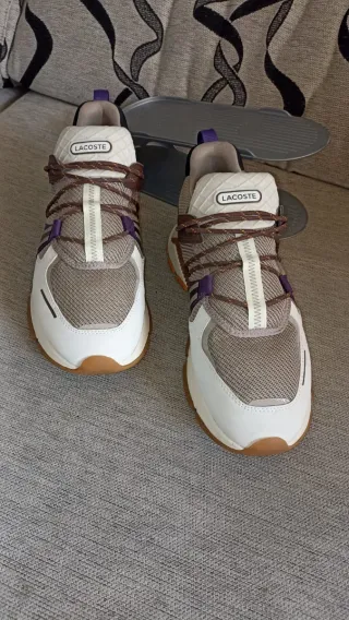 Lacoste L003 Talla 43 Marrón/Blanco