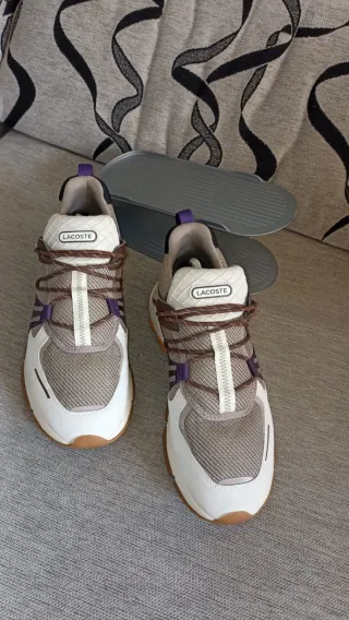 Lacoste L003 Talla 43 Marrón/Blanco