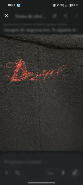 Abrigo Desigual Negro con Bordados