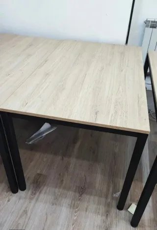 Mesas de oficina madera y metal