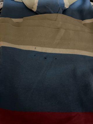 Camiseta Lacoste Rayas Azul Rojo