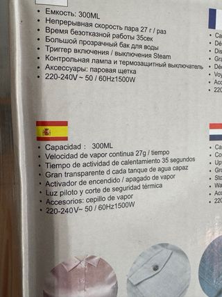 Plancha de vapor portátil LC201 rosa