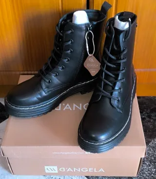 Botas D'ANGELA negras estilo Martens