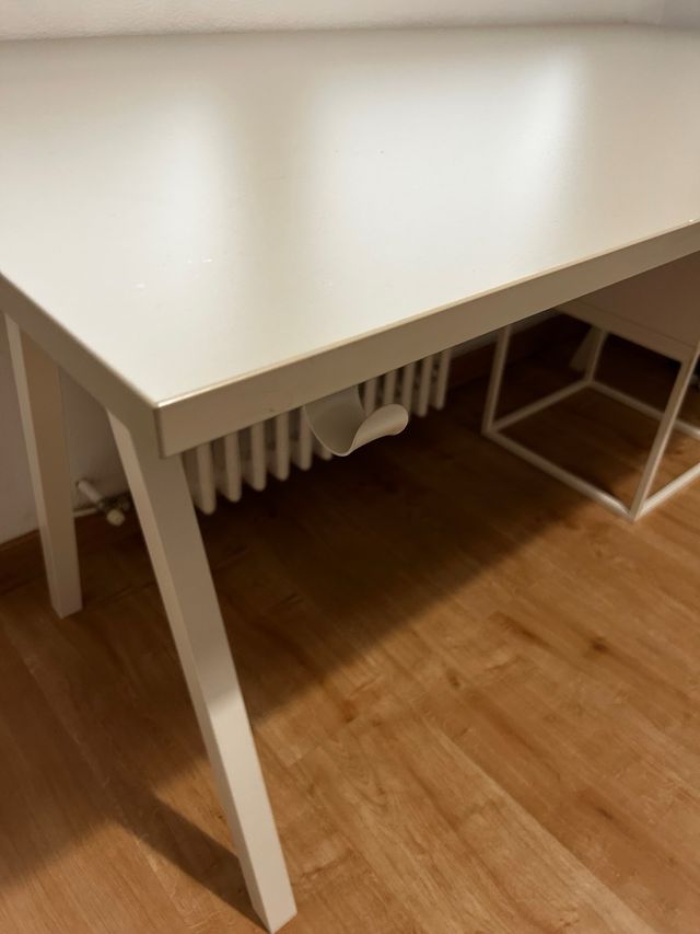 Mesa Escritorio 160x80 Beige y Blanca