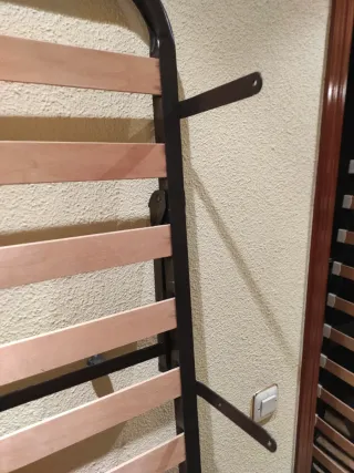 Somier metálico con lamas de madera 1,90x80
