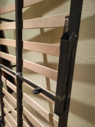 Somier metálico con lamas de madera 1,90x80