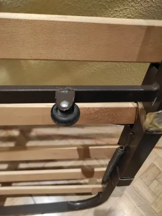 Somier metálico con lamas de madera 1,90x80