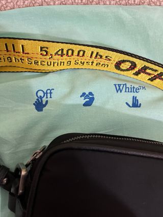 Tracolla Off-White nera e gialla prezzo trattabile