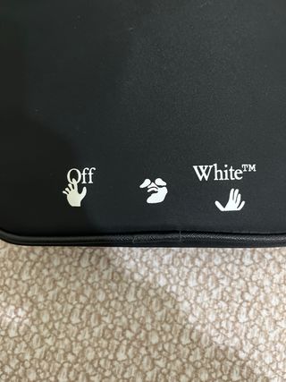 Tracolla Off-White nera e gialla prezzo trattabile