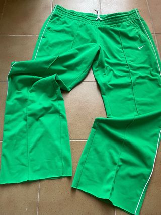 nike track pants vintage green 90s baggy oversize