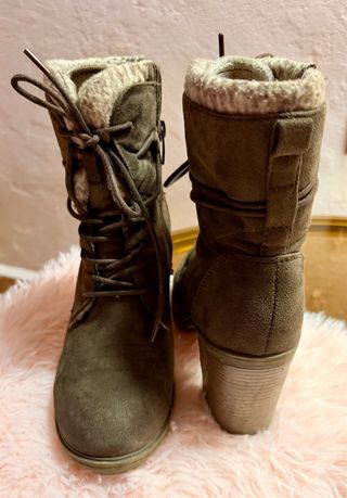 Botines marrones forro calentito talla 37