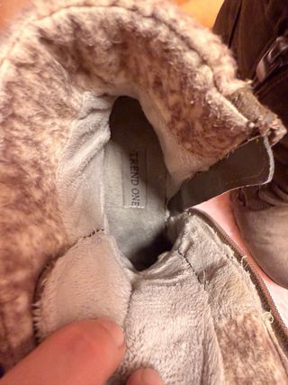 Botines marrones forro calentito talla 37