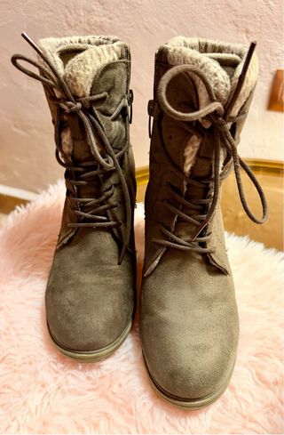 Botines marrones forro calentito talla 37