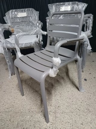 Sillas exterior jardín patio grises NUEVAS