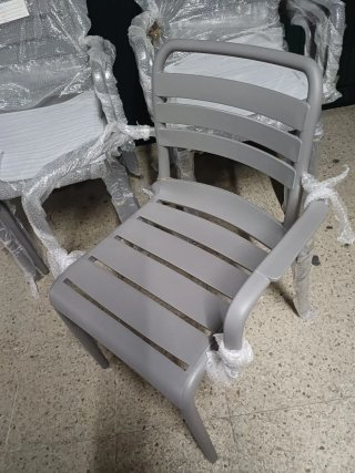 Sillas exterior jardín patio grises NUEVAS