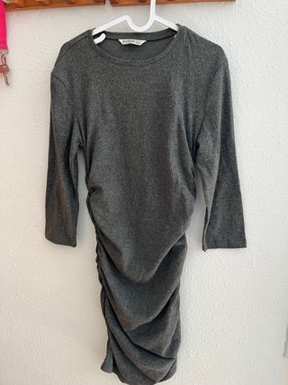 Vestido Stradivarius gris talla M