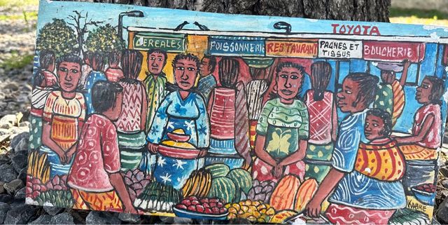 Pintura antigua Burkina Faso chapa