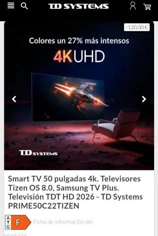 Smart TV Negro