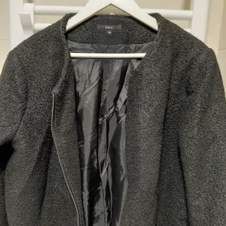 Abrigo Festa negro talla 46 cremallera