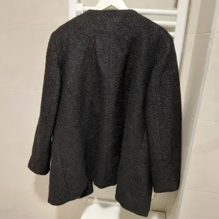 Abrigo Festa negro talla 46 cremallera