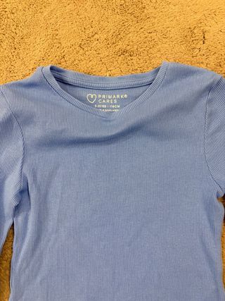 Camiseta azul manga larga Primark 3 años