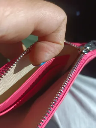 Bimba y Lola Monedero Cuero Rosa Graffiti