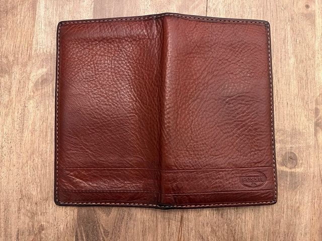 Billetera Fossil Piel Marrón
