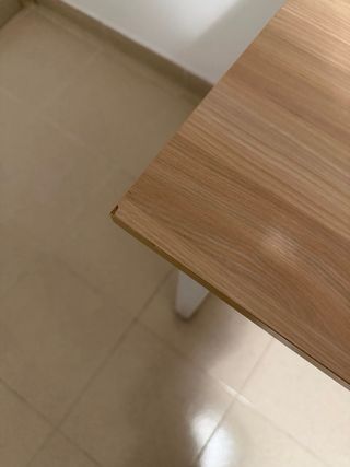 Mesa de escritorio madera y metal