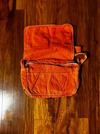 Bolso bandolera naranja Inditex
