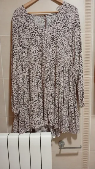Vestido Lefties estampado leopardo talla M