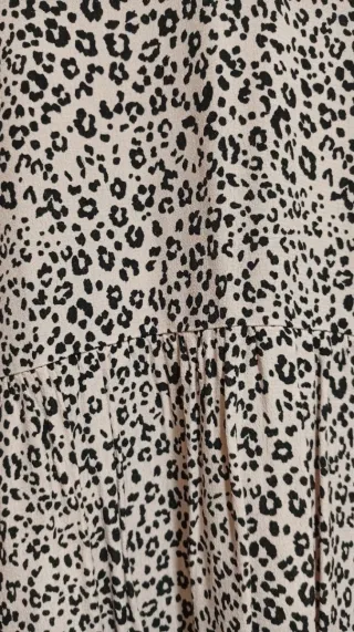 Vestido Lefties estampado leopardo talla M