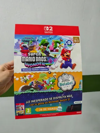 Cartelería Nintendo Super Mario Bros. Wonder