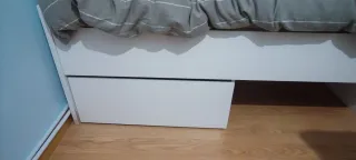 Cama individual 90cm con cajones