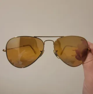 Gafas de sol Ray-Ban Aviator doradas vintage