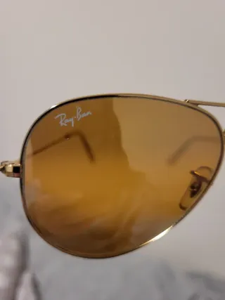 Gafas de sol Ray-Ban Aviator doradas vintage
