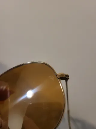 Gafas de sol Ray-Ban Aviator doradas vintage