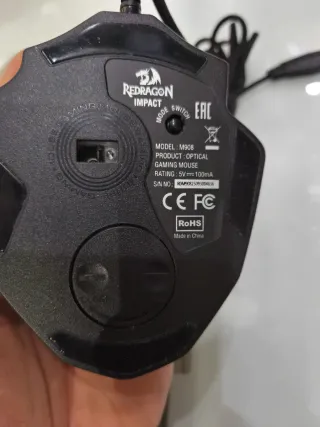 Ratón Gaming Redragon M908 Impact RGB MMO