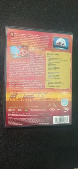 DVD El Rey León Disney