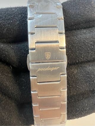 Reloj Poedagar Plata y Blanco