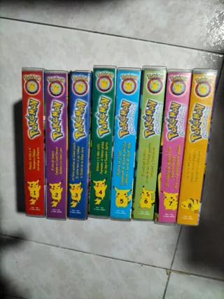 Lote 8 Cintas VHS Pokémon (Español)