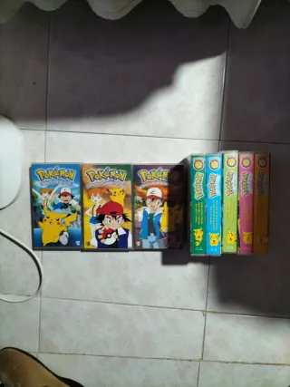 Lote 8 Cintas VHS Pokémon (Español)