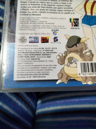 Lote 8 Cintas VHS Pokémon (Español)