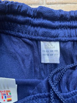 track pants adidas - 90s baggy vintage triple blue