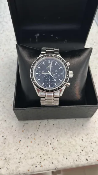 Omega Speedmaster Cronógrafo Azul Automático