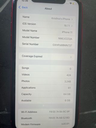 iPhone 11 64GB Rosso